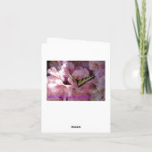 イエローアゲハチョウバタフライ&シャクナゲ カード (裏面)