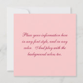 イエローアゲハチョウ蝶の招待 招待状 (裏面)