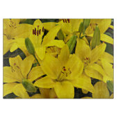 イエローアジアユリフローラ カッティングボード (正面)
