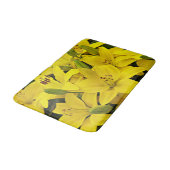 イエローアジアユリフローラ バスマット (アングル)