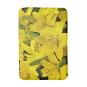 イエローアジアユリフローラ バスマット (正面縦)