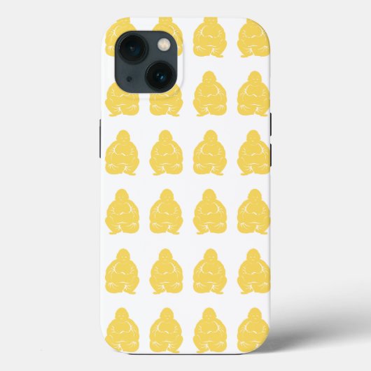イエローアジア淡い色のムードブッダボーイズ Case-Mate iPhoneケース (裏面)