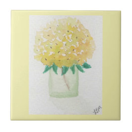 イエローアジサイ タイル