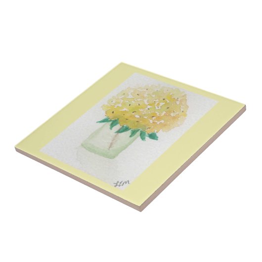 イエローアジサイ タイル (側面)