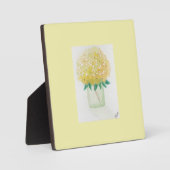 イエローアジサイ フォトプラーク (正面)