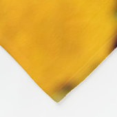 イエローアスファルトハイウェイロードクリエイティブ写真 フリースブランケット (角)