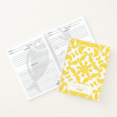 イエローアズレヨスポルトガル地中海のレシピ ノートブック (内部)