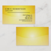 イエローアトラクティブプロフェッショナル名刺 名刺 (正面/裏面)