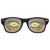 イエローアニマルアイグラス レトロサングラス (正面)