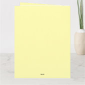 イエローアニマルバースデーパーティー カード (裏面)