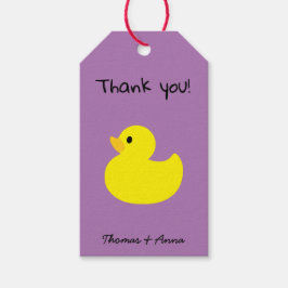 イエローアヒルありがとう ギフトタグ