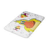 イエローアヒルの魚の泡バスルーム風呂マット バスマット (アングル)