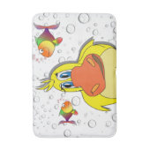 イエローアヒルの魚の泡バスルーム風呂マット バスマット (正面縦)