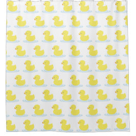 イエローアヒルモダンかわいい シャワーカーテン