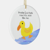 イエローアヒル誕生のお知らせ セラミックオーナメント (右)