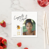 イエローアフロユニコーン卒業 スタンダードカクテルナプキン (インサイチュ)