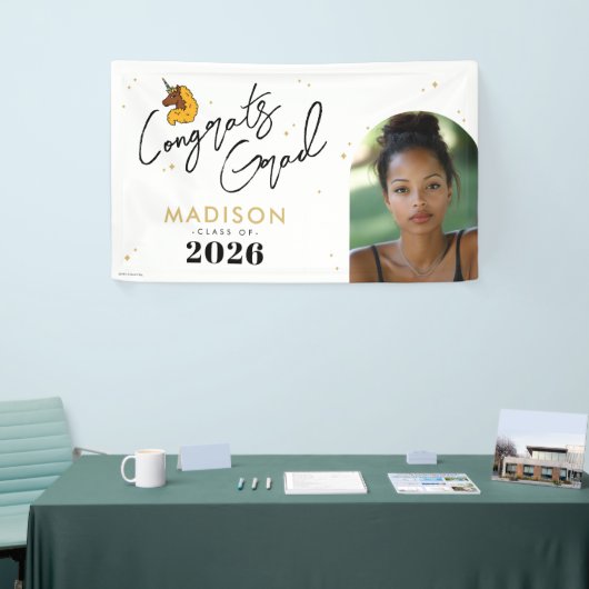 イエローアフロユニコーン卒業 横断幕 (トレードショー)