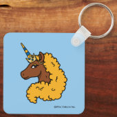 イエローアフロユニコーン キーホルダー (裏面)