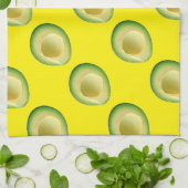 イエローアボカドスグリーングアカモレ4キキ キッチンタオル (折り畳み)