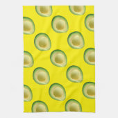 イエローアボカドスグリーングアカモレ4キキ キッチンタオル (縦)