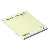 イエローアマチュア無線通話署名メモ帳 ノートパッド (アングル)