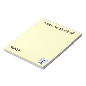 イエローアマチュア無線通話署名メモ帳 ノートパッド (回転)