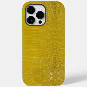 イエローアリゲータテクスチャプリント Case-Mate iPhone 14 PRO MAXケース