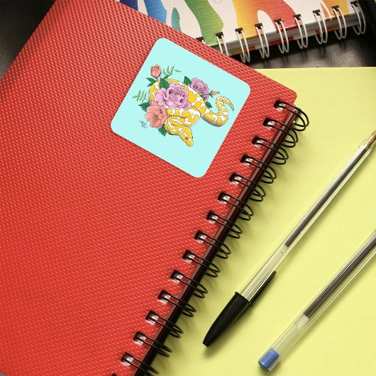 イエローアルビノボールパイソン スクエアシール