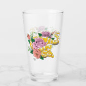 イエローアルビノボールパイソン タンブラーグラス (裏面)