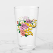 イエローアルビノボールパイソン タンブラーグラス (正面)