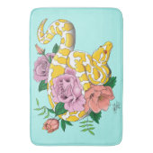 イエローアルビノボールパイソン バスマット (正面縦)