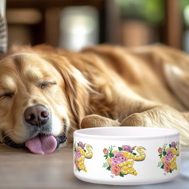 イエローアルビノボールパイソン ボウル (クリエイターアップロード済み)