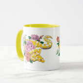 イエローアルビノボールパイソン マグカップ (正面左)