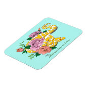 イエローアルビノボールパイソン マグネット (左側)