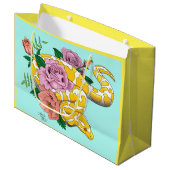 イエローアルビノボールパイソン ラージペーパーバッグ (正面アングル)