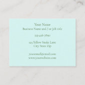 イエローアルビノボールパイソン 名刺 (裏面)