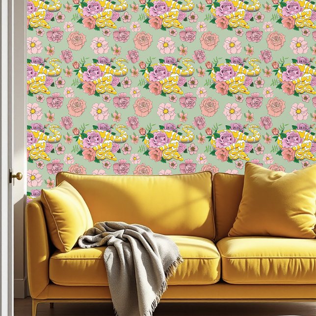 イエローアルビノボールパイソン 壁紙 (クリエイターアップロード済み)