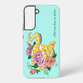 イエローアルビノボールパイソン SAMSUNG GALAXYケース (裏面)