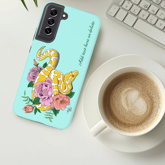 イエローアルビノボールパイソン SAMSUNG GALAXYケース
