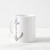 イエローアンドグレーいかりビーチ結婚式 コーヒーマグカップ (正面左)