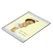 イエローアンドグレーベビーシャワーゲストブック ノートブック (左側)