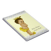 イエローアンドグレー民族赤ちゃんシャワーゲストブック ノートブック (右側)