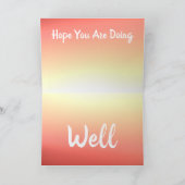 イエローアンドピーチ カード (内部)