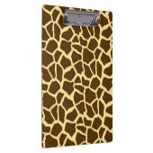 イエローアンドブラウンキリンアニマルプリント クリップボード (右)