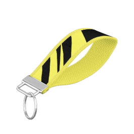 イエローアンドブラックトレンディーシックモダン リストバンドキーホルダー