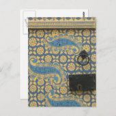 イエローアンドブルータリン、エストニア木造の戸口 ポストカード (正面/裏面)