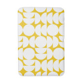 イエローアンドホワイトサークルバウハウス バスマット (正面縦)