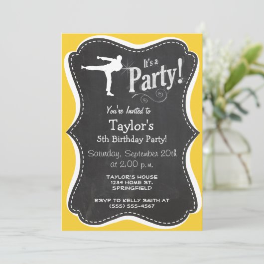 イエローアンバー武術アート 招待状 (スタンド正面)