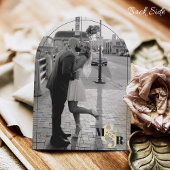 イエローアンパサンド白黒フォトアー結婚チ 招待状