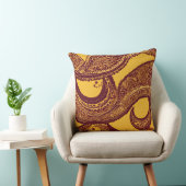 イエローアンビエンスAIアート クッション (椅子)